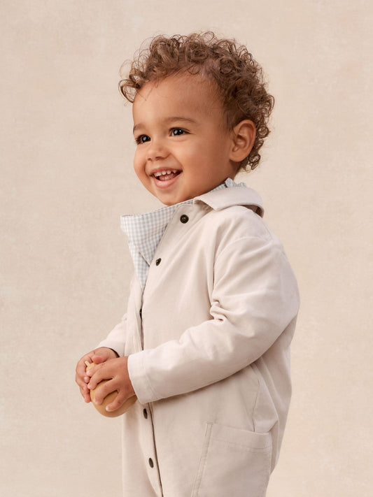 The White Company White Cotton Blend Cord Jumpsuit Top & Neckerchief Set image 2