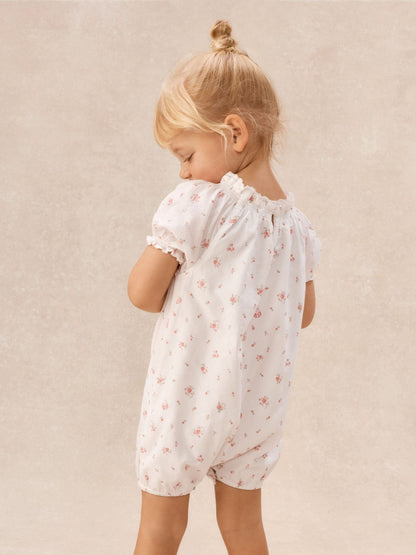 The White Company White Baby Cotton Delphie Floral Romper image 4