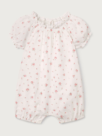 The White Company White Baby Cotton Delphie Floral Romper image 5