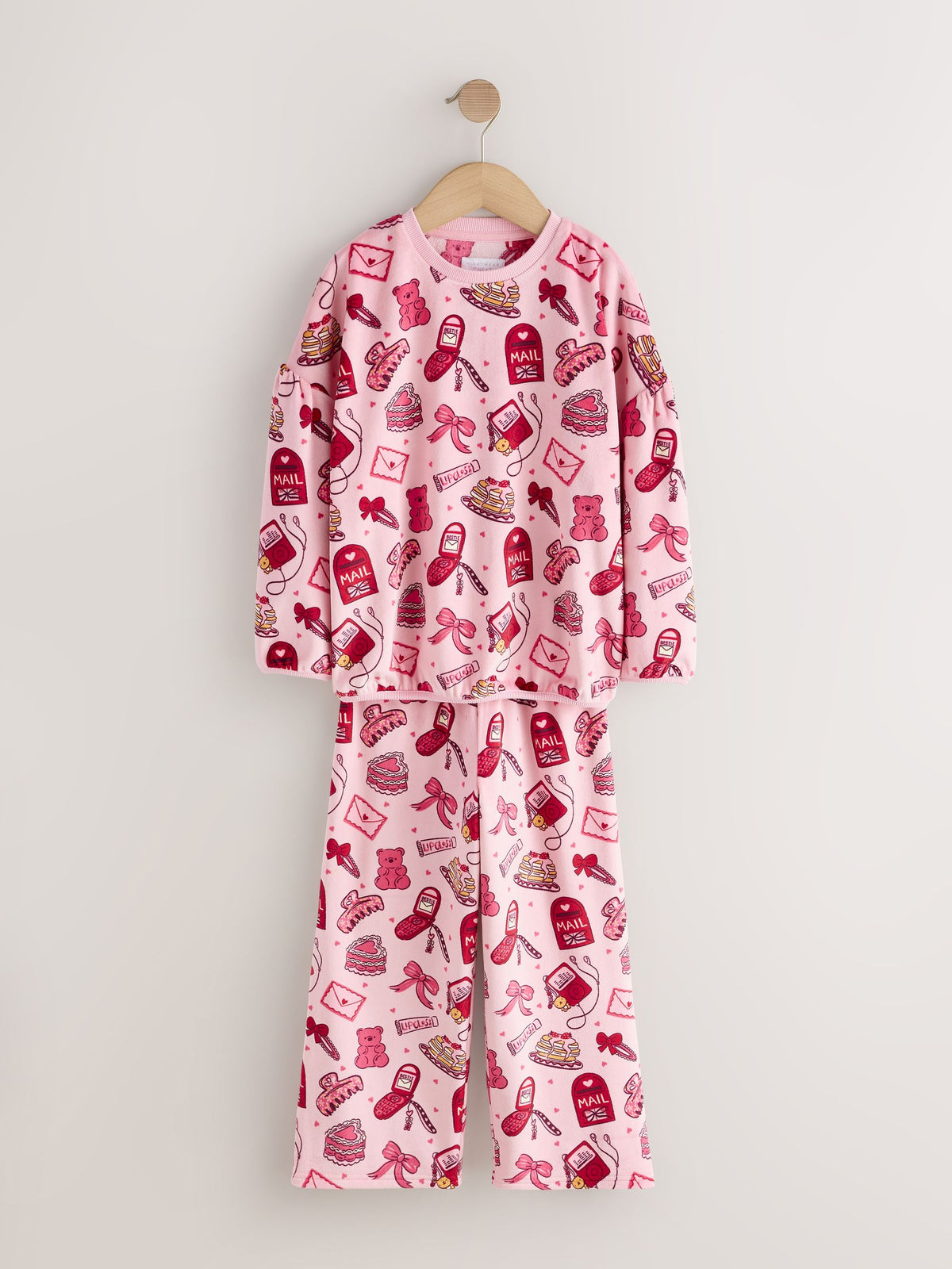 Pink Fleece Cosy Pyjamas (3-16yrs) - image 1