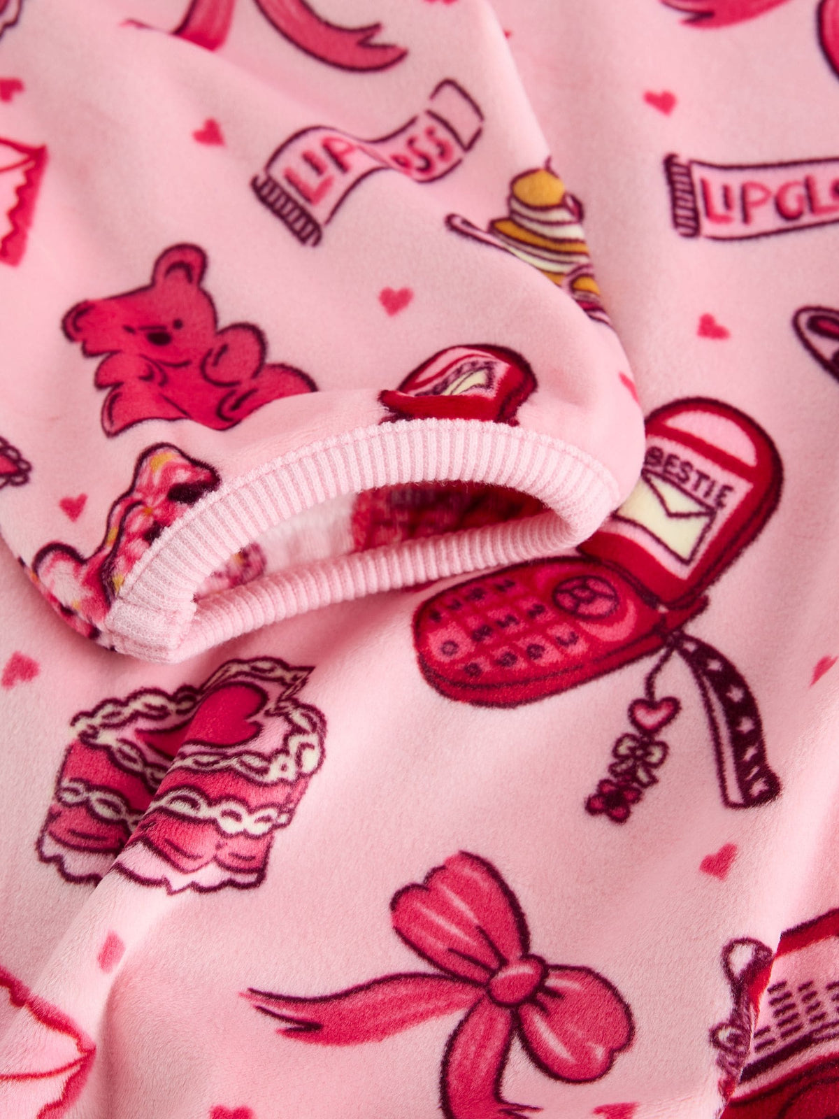 Pink Fleece Cosy Pyjamas (3-16yrs) - image 3