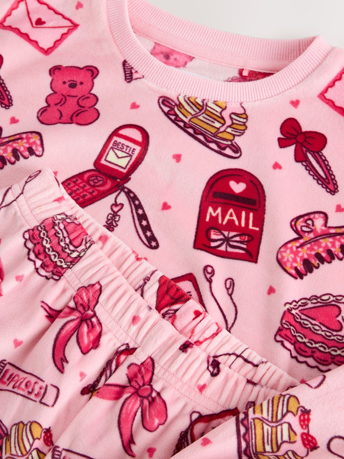 Pink Fleece Cosy Pyjamas (3-16yrs) - image 4