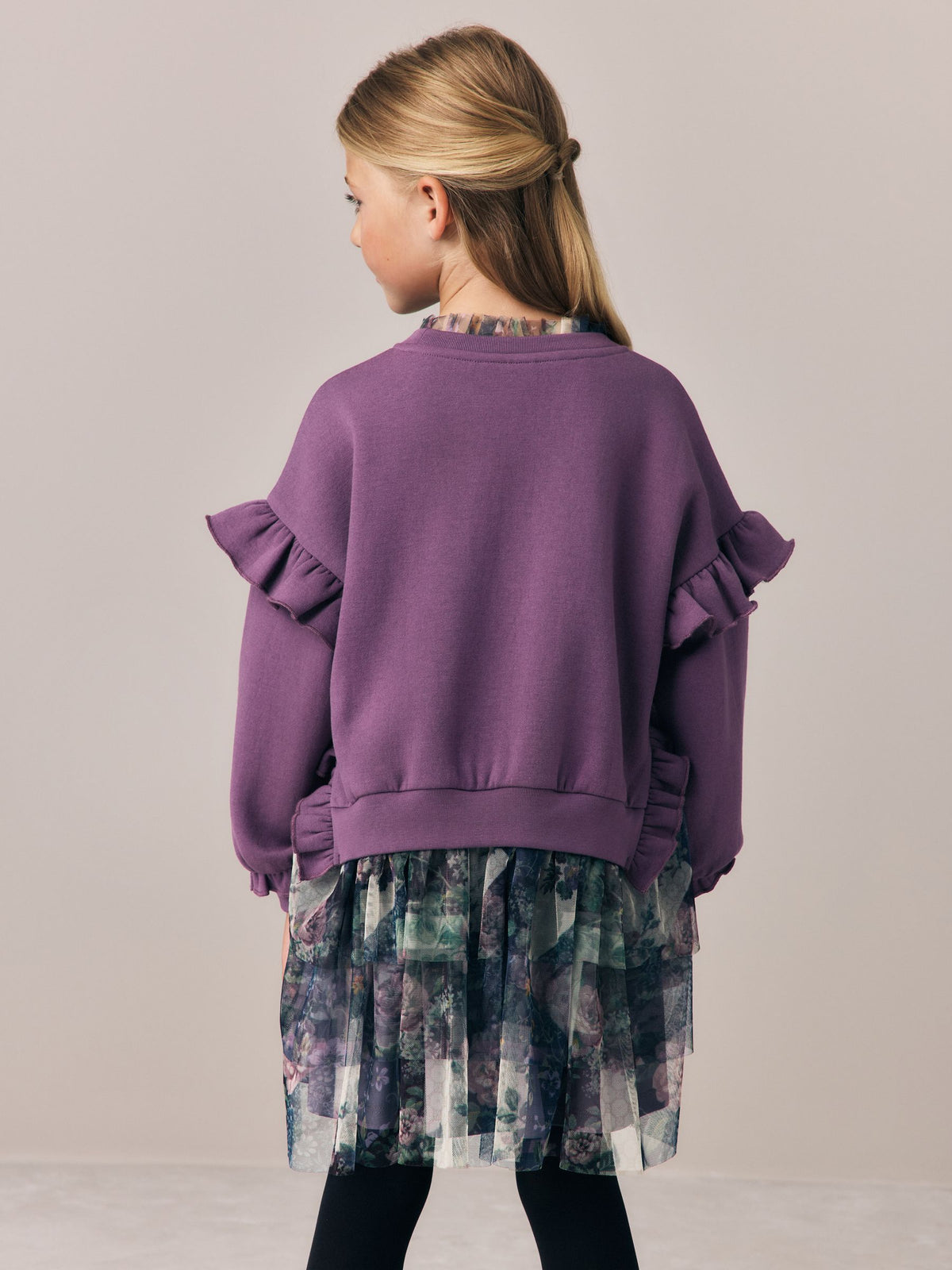 Dsiney Kidz - Laura Ashley Purple Sweat Mock Dress image 2