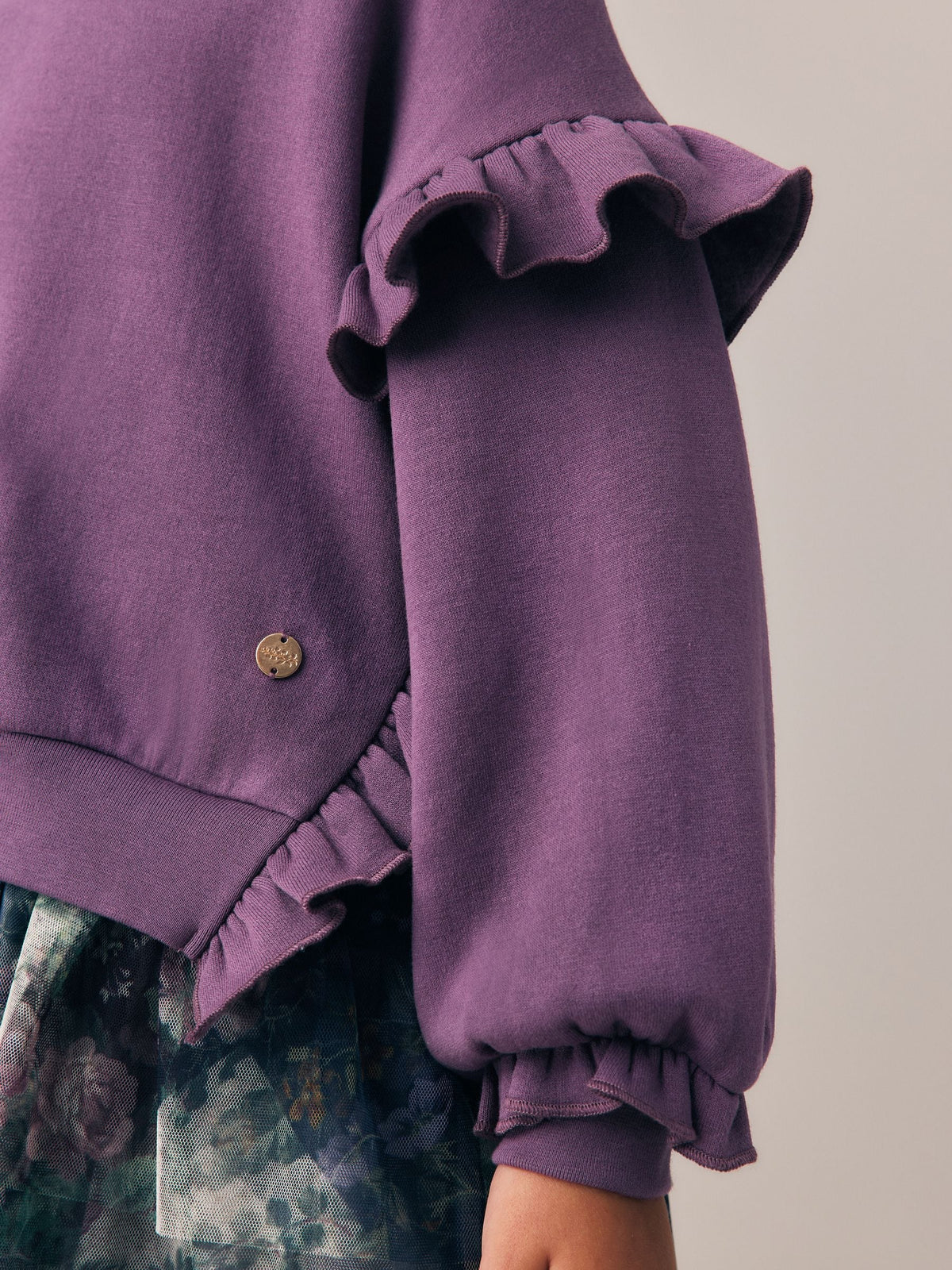 Dsiney Kidz - Laura Ashley Purple Sweat Mock Dress image 5