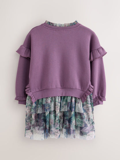 Dsiney Kidz - Laura Ashley Purple Sweat Mock Dress image 7