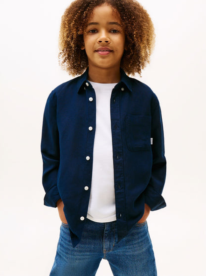 Dsiney Kidz - Tommy Hilfiger Blue Long Sleeve Shirt image 1