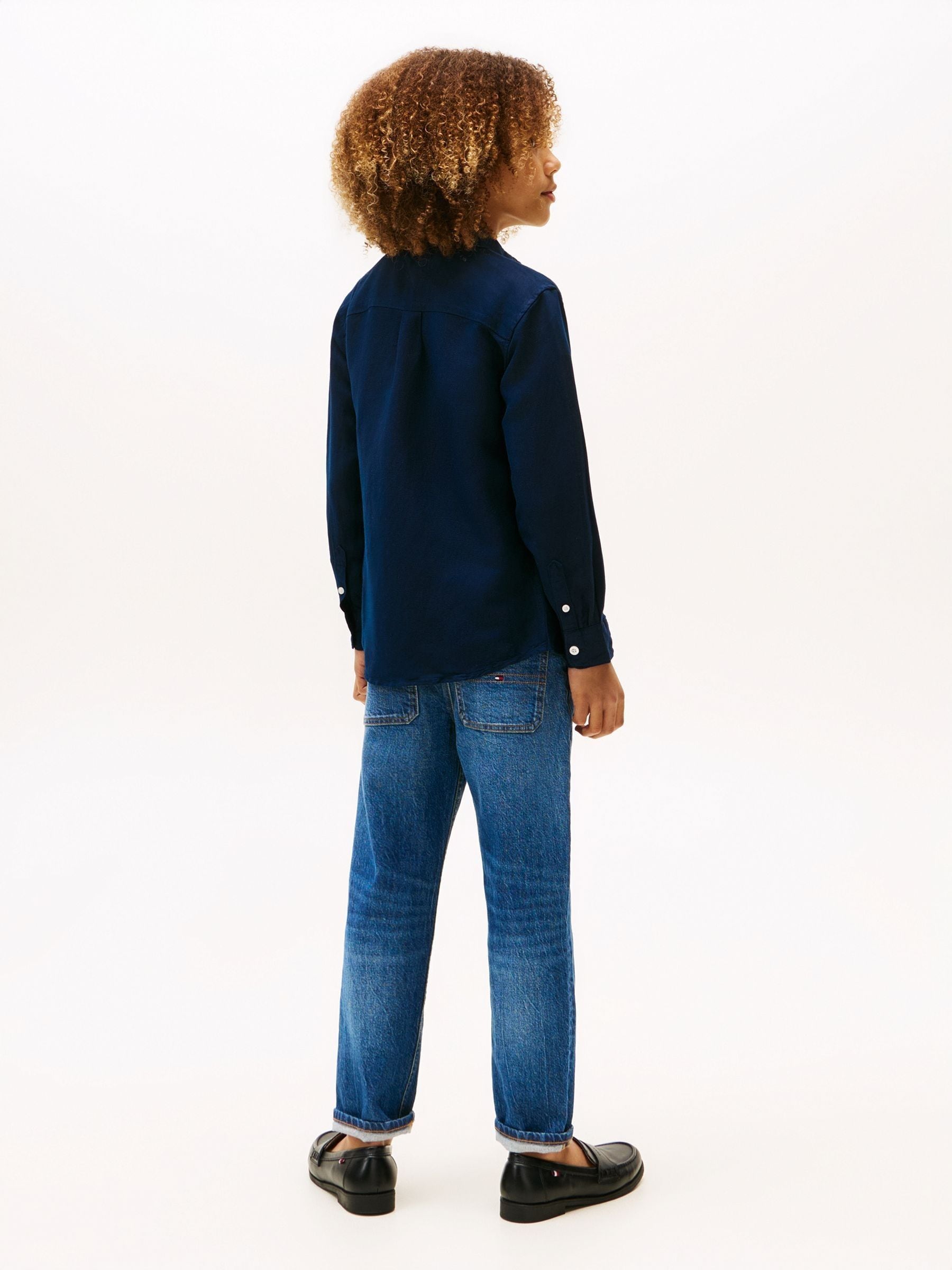 Dsiney Kidz - Tommy Hilfiger Blue Long Sleeve Shirt image 3