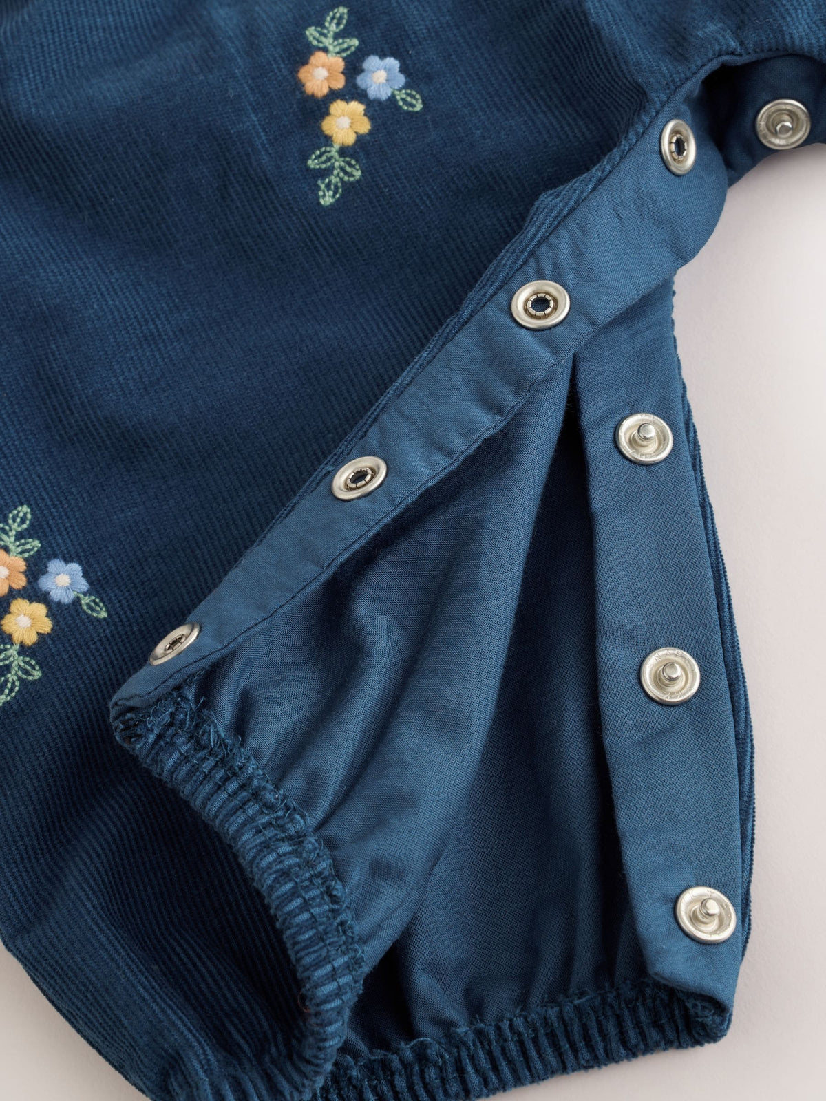 Navy Floral Cord Baby Dungarees And Bodysuit Set 2 Piece (0mths-2yrs) - image 4