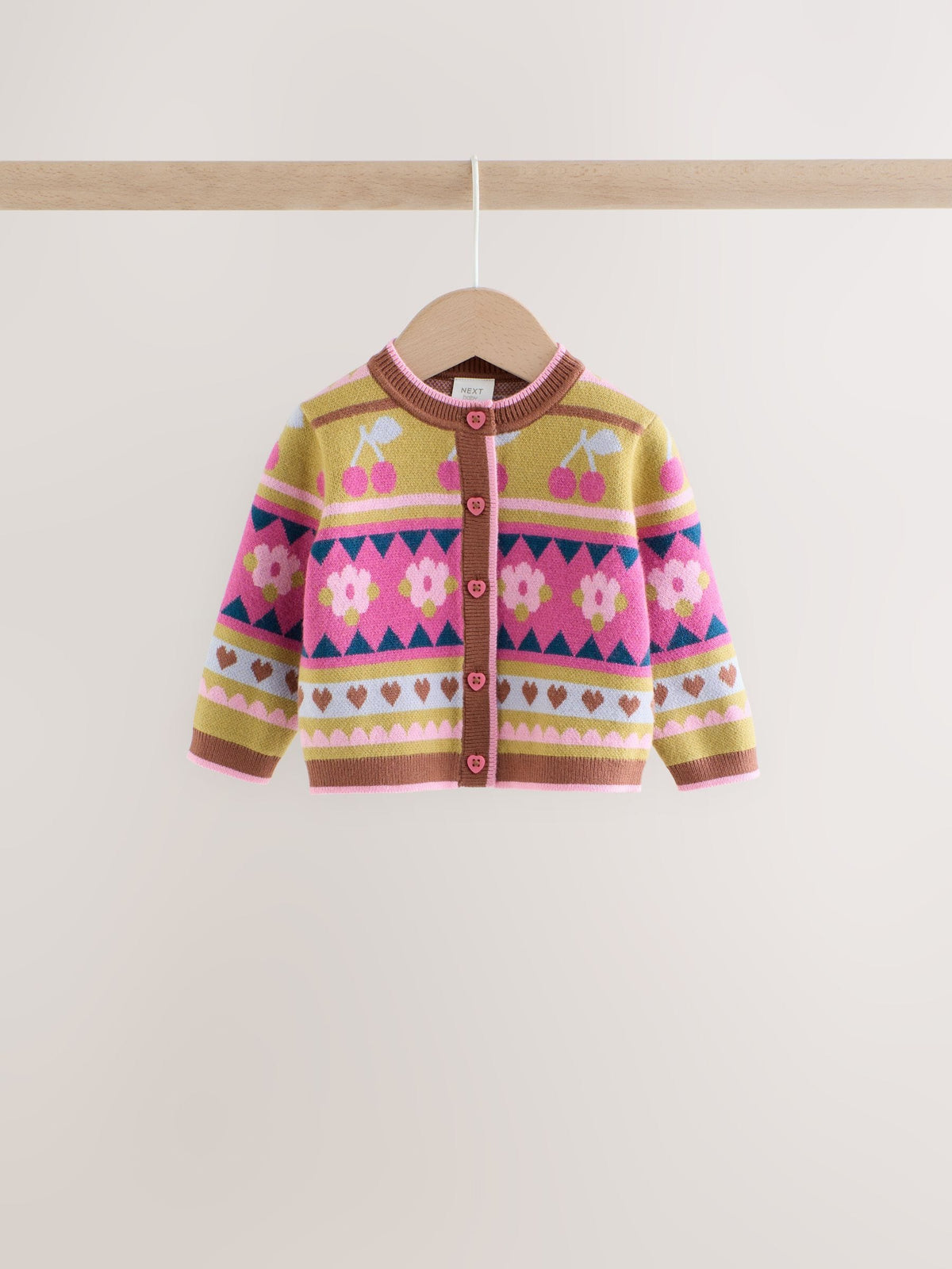 Green Fairisle Knitted Cardigan and Leggings Baby Set 2 Piece (0mths-2yrs) - image 3