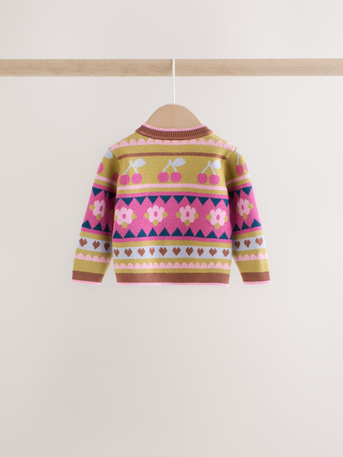 Green Fairisle Knitted Cardigan and Leggings Baby Set 2 Piece (0mths-2yrs) - image 4