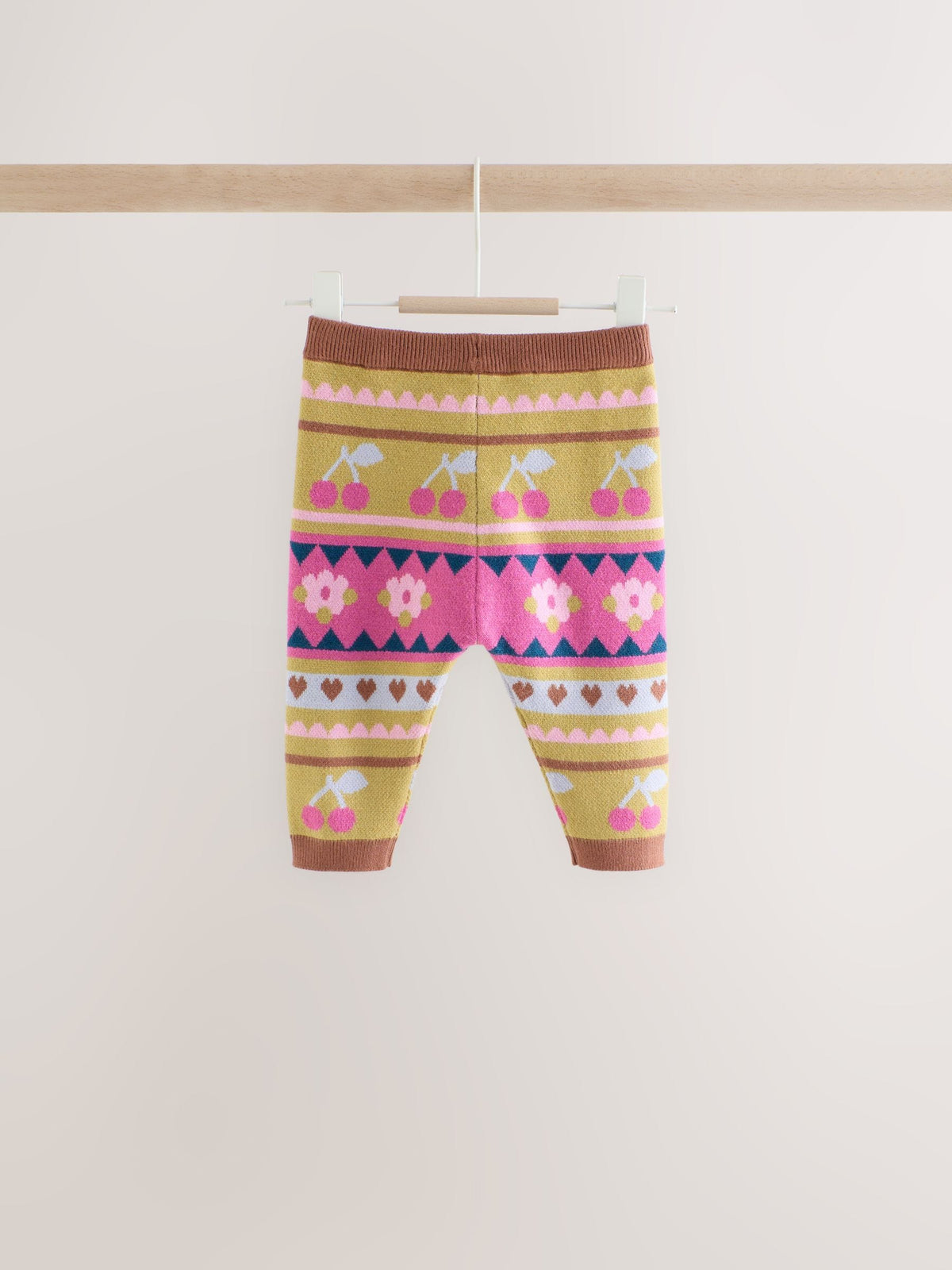 Green Fairisle Knitted Cardigan and Leggings Baby Set 2 Piece (0mths-2yrs) - image 6