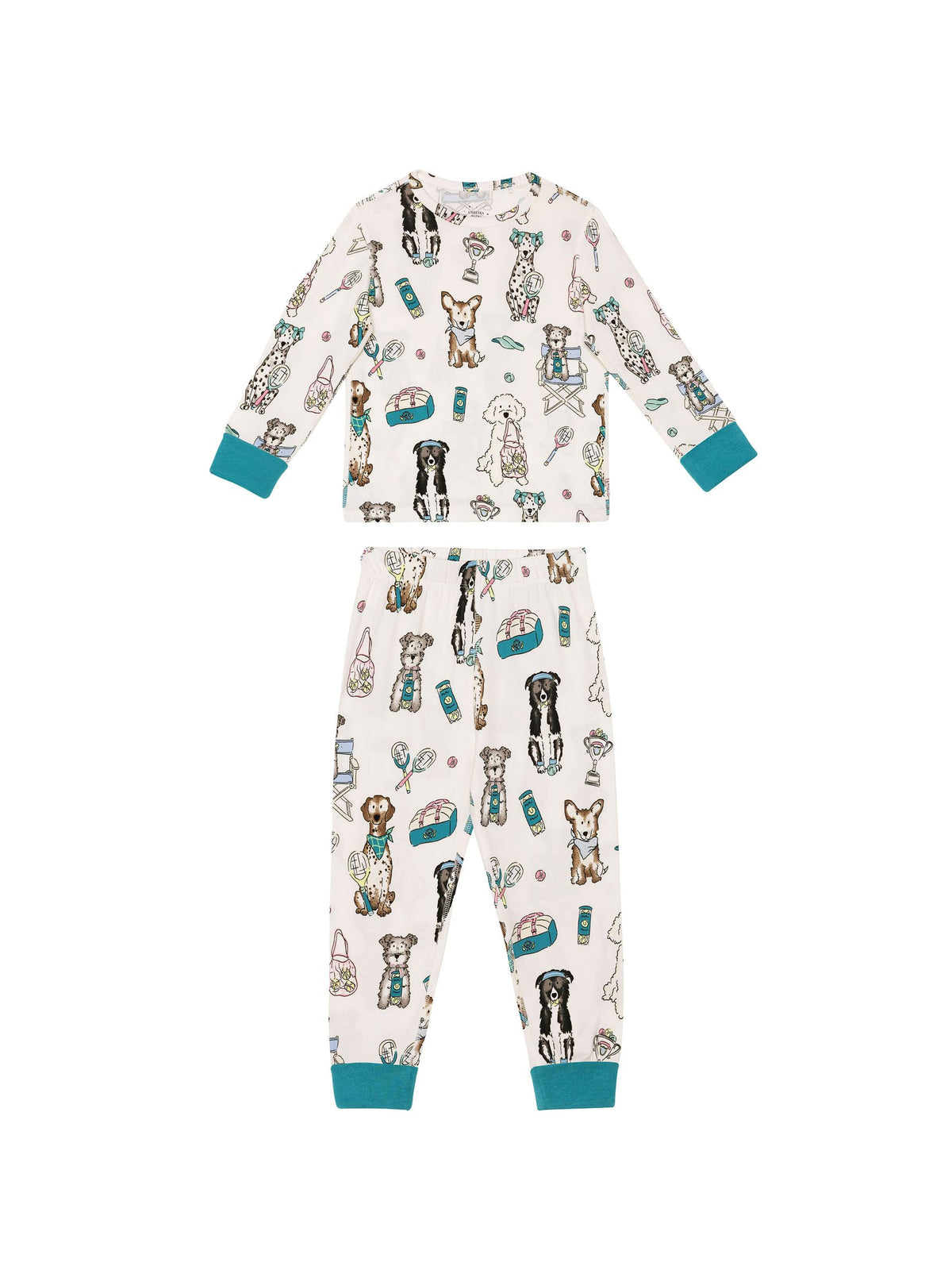 Chelsea Peers Blue Kids The Bark Cockapoo Snooze Print Long Pyjamas Set 2 Pack - image 10