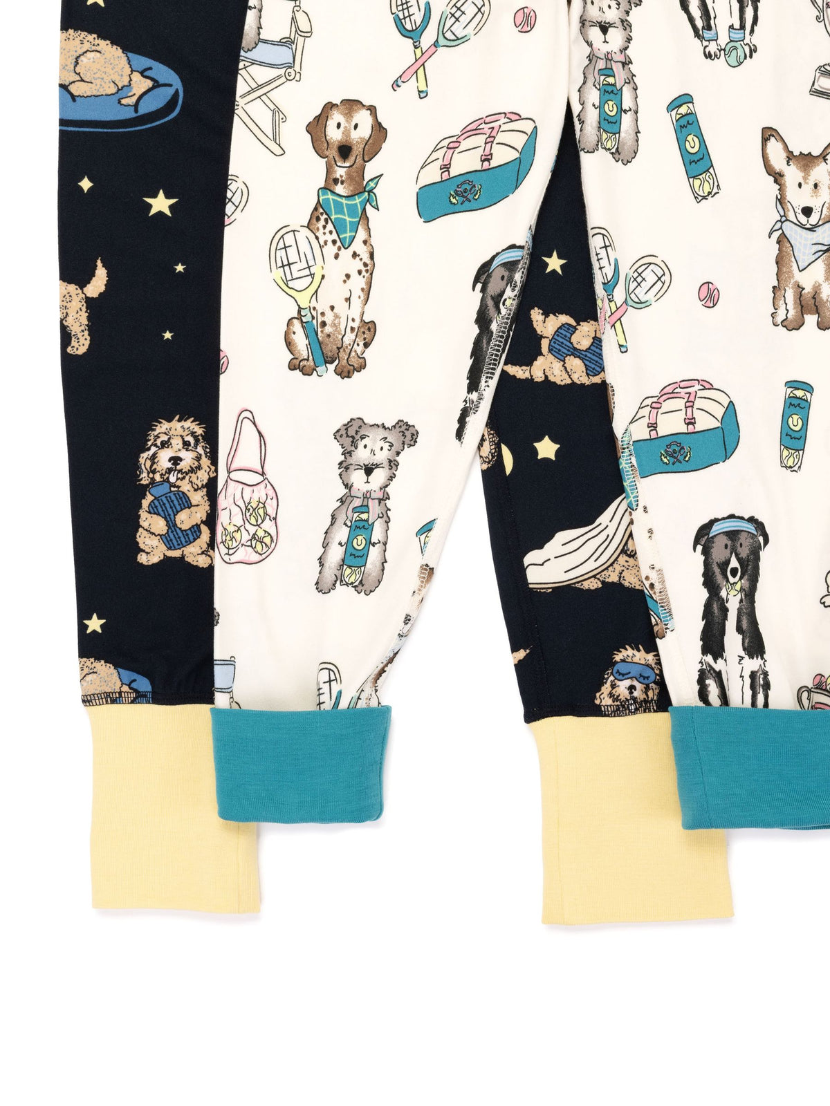 Chelsea Peers Blue Kids The Bark Cockapoo Snooze Print Long Pyjamas Set 2 Pack - image 3