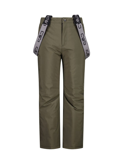 CMP Green Technical Twill Waterproof Ski Salopette Trousers - image 1