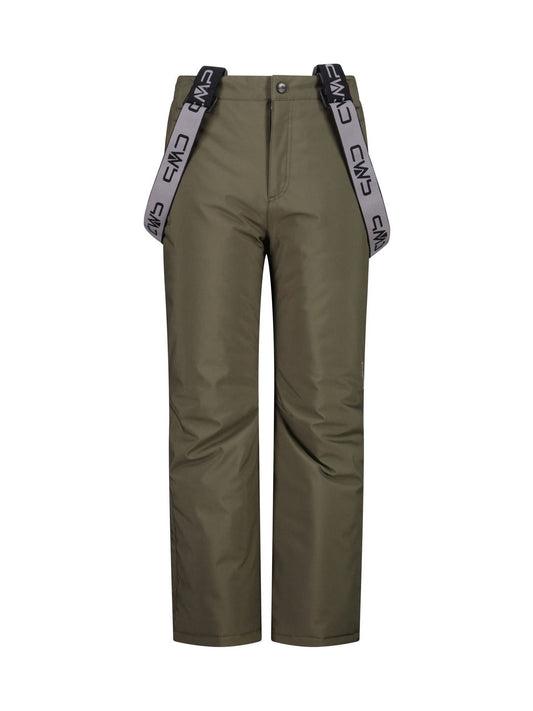CMP Green Technical Twill Waterproof Ski Salopette Trousers - image 1