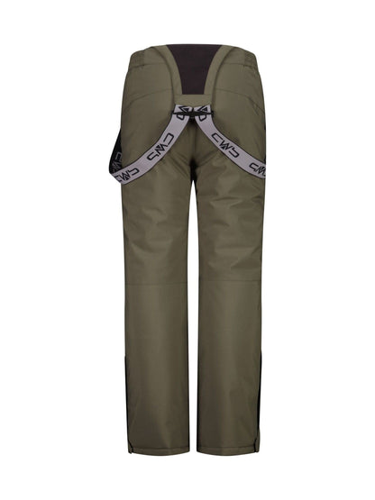 CMP Green Technical Twill Waterproof Ski Salopette Trousers - image 2