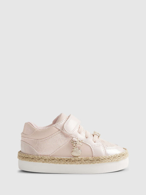 River Island Pink Shell Trainers image 1