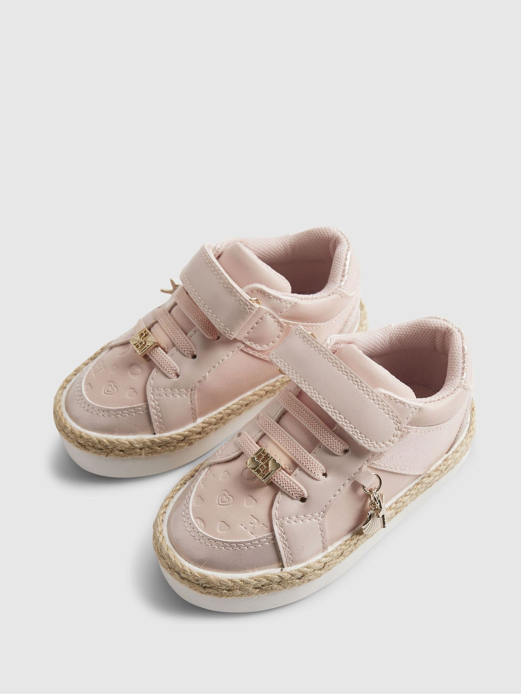 River Island Pink Shell Trainers image 4