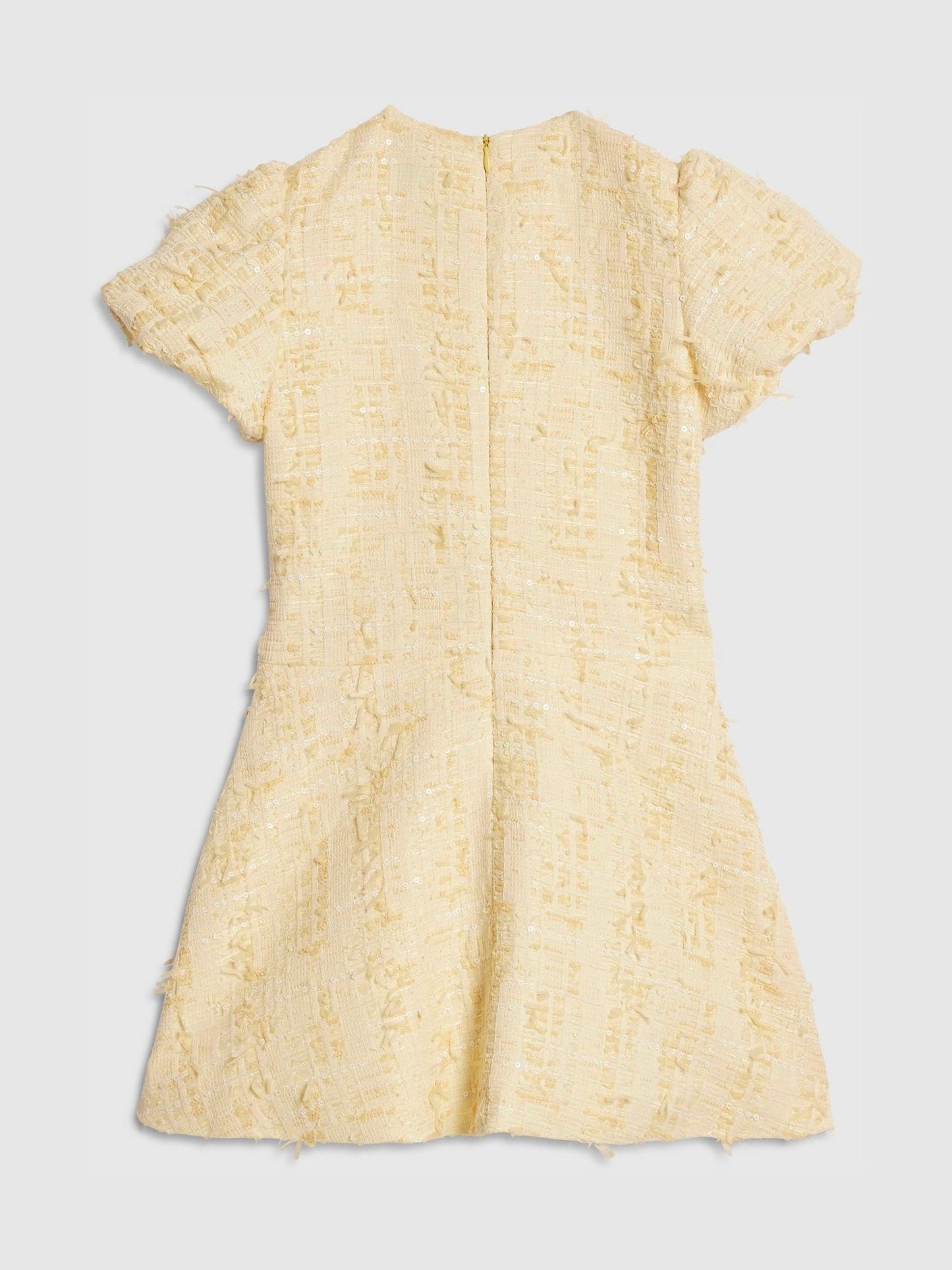 River Island Yellow Bow Boucle Pearl Dress image 2