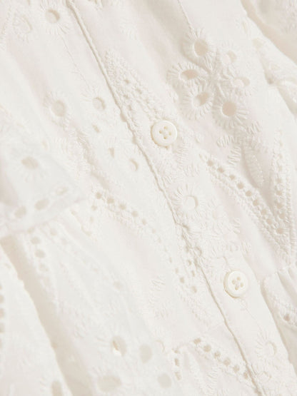 Dsiney Kidz - River Island White Broderie Belted Rara Dress image 3