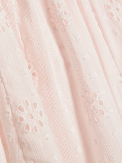 River Island Pink Broderie Rosette Dress image 4