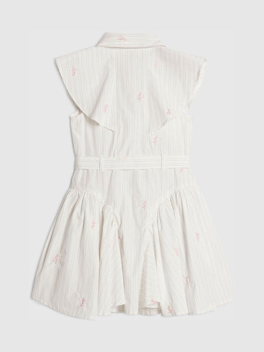 Dsiney Kidz - River Island Cream Stripe Prom Dress image 2
