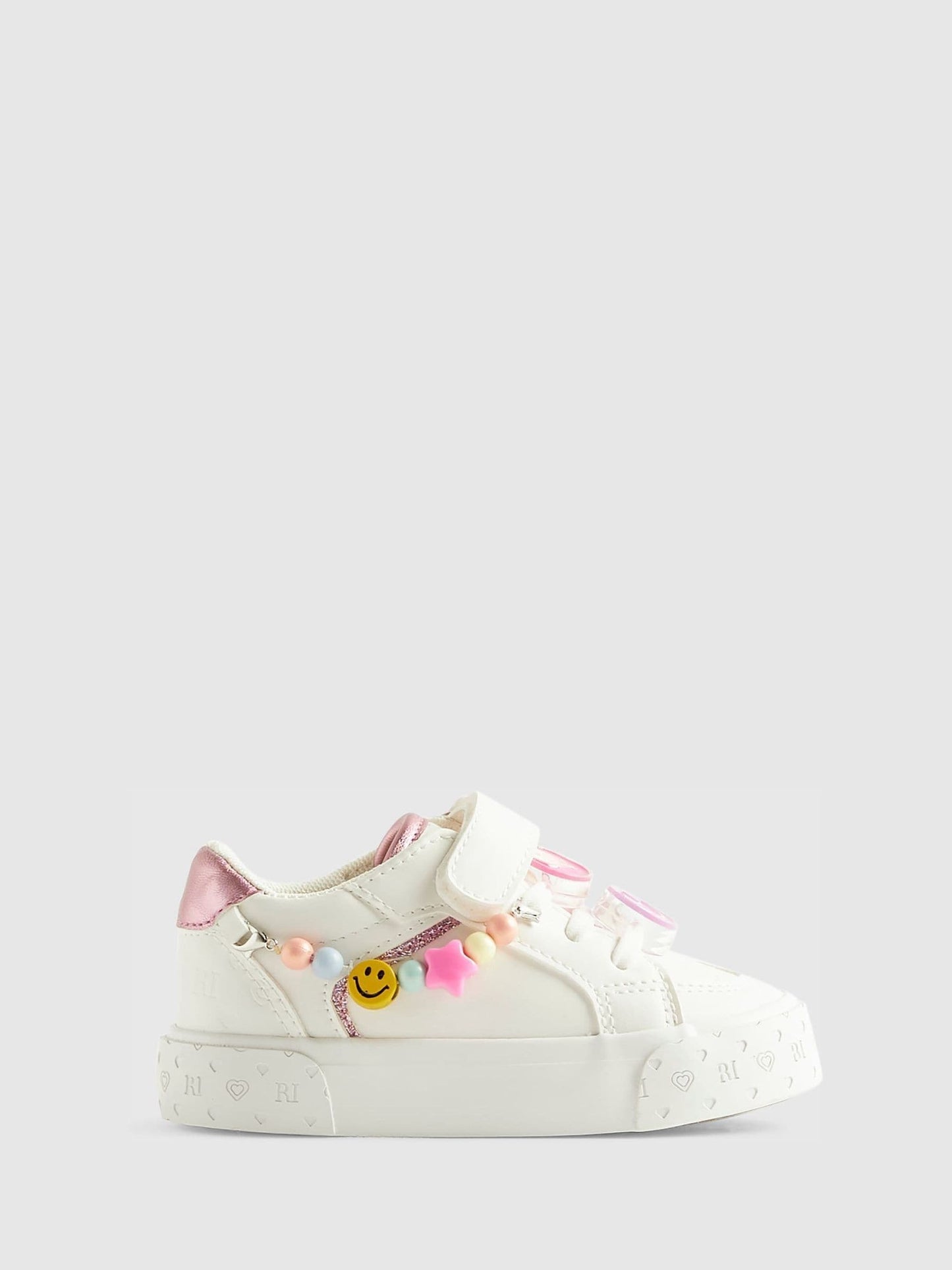River Island White Charm Trainers image 1