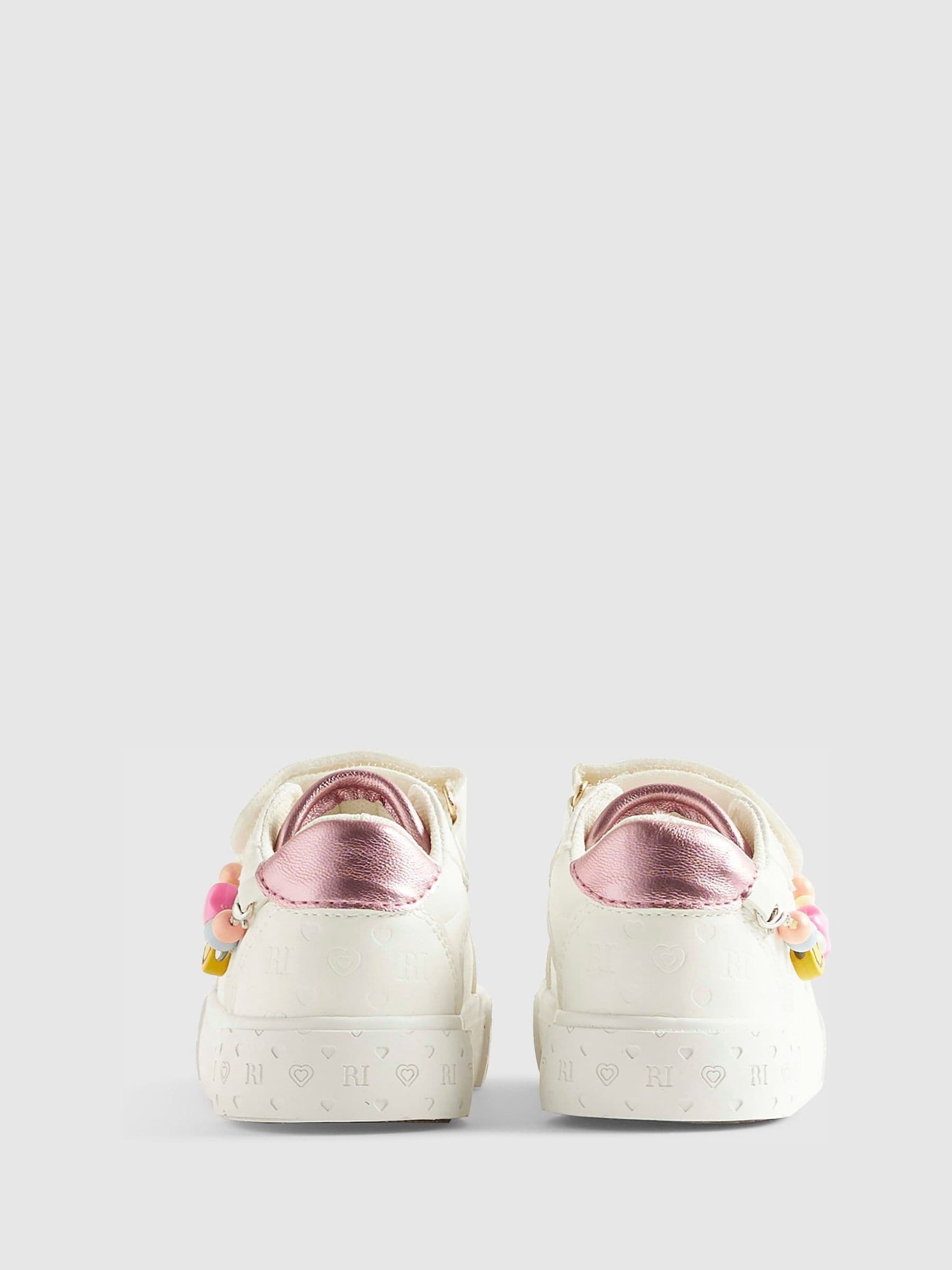 River Island White Charm Trainers image 2
