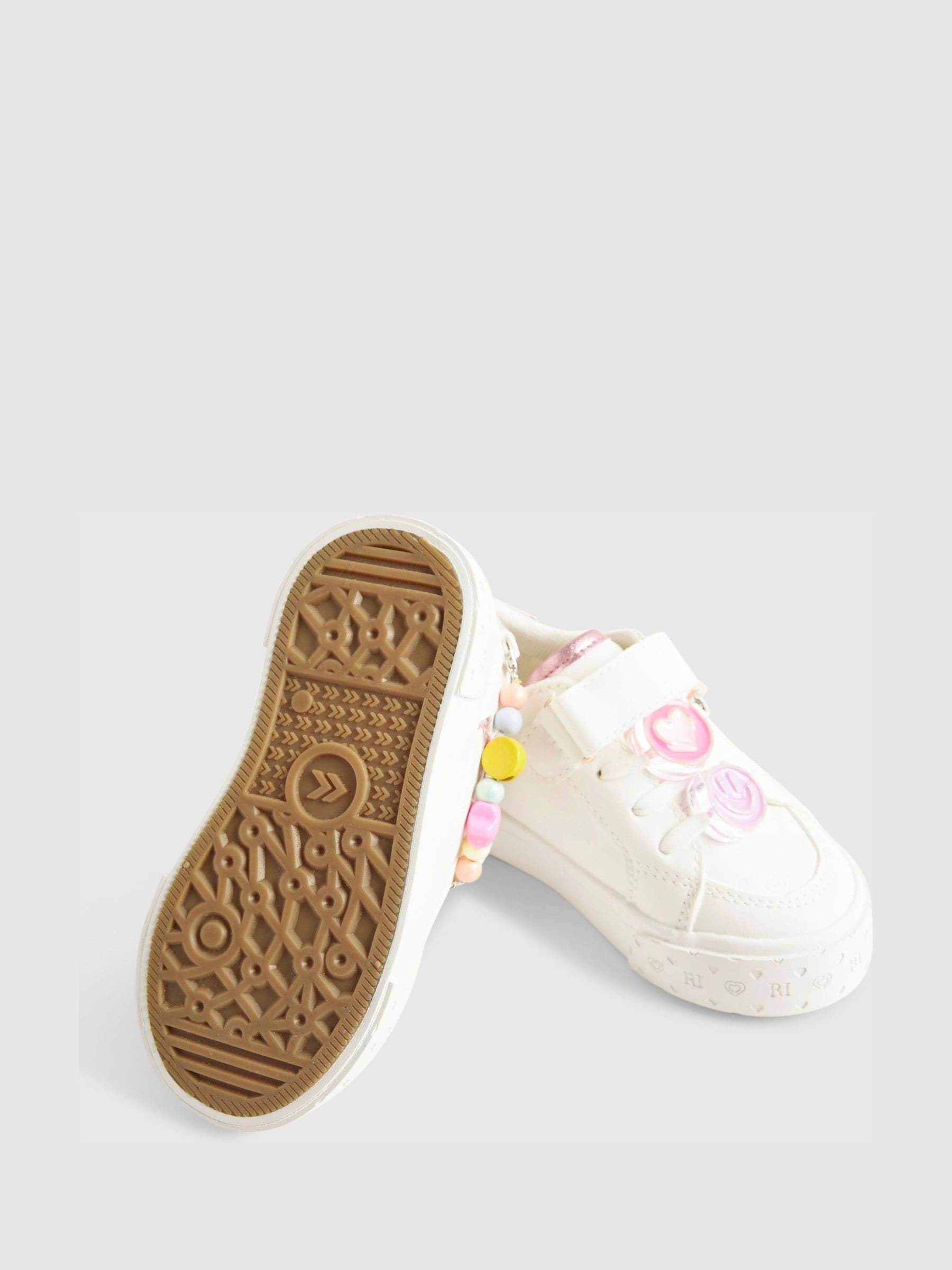 River Island White Charm Trainers image 4