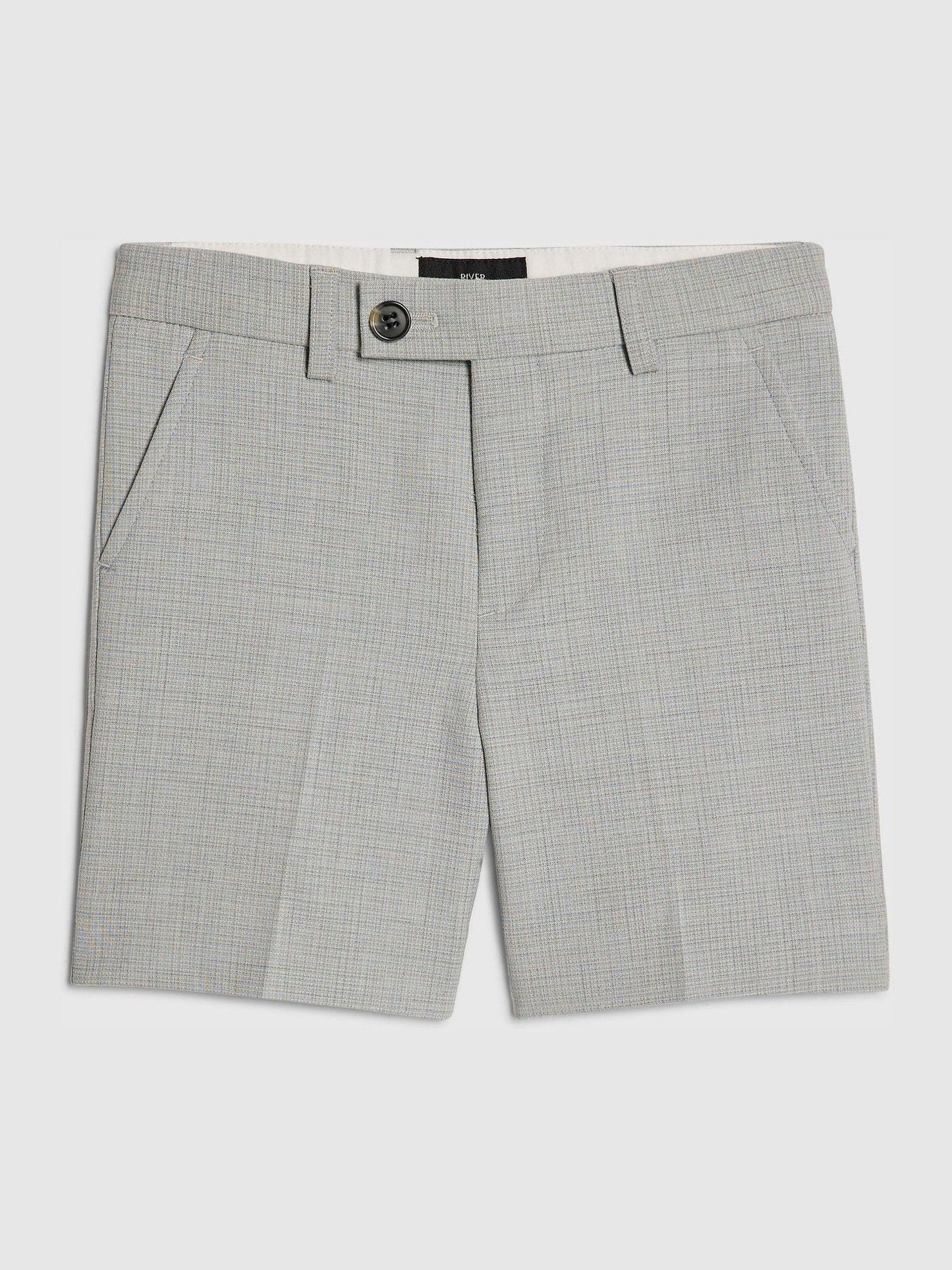 River Island Grey Tailored Suit Shorts image 1