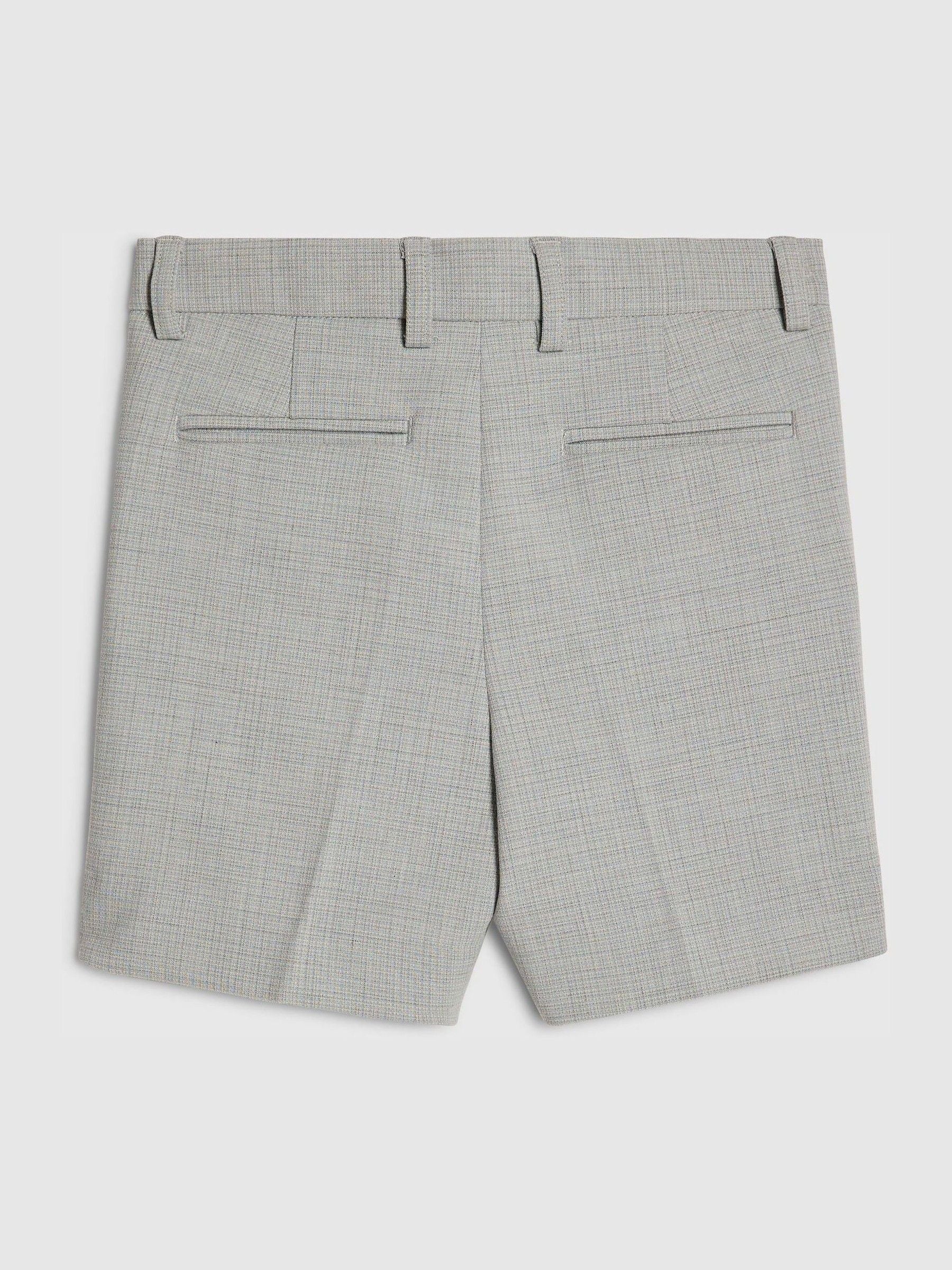 River Island Grey Tailored Suit Shorts image 2