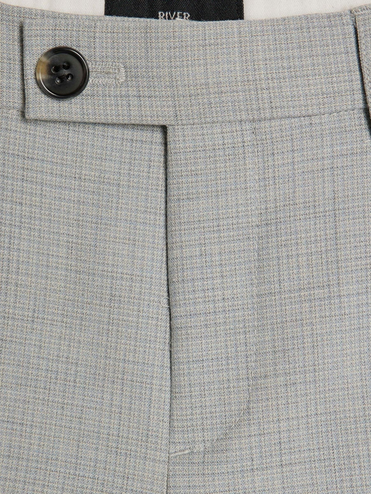River Island Grey Tailored Suit Shorts image 3