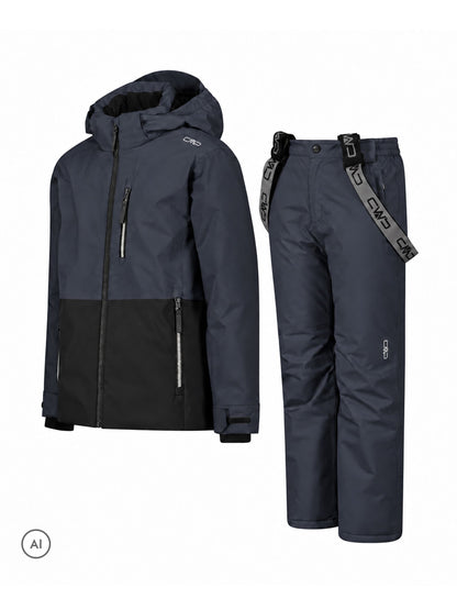 CMP Grey Colourblock Waterproof Ski Jacket And Trousers Set - image 2