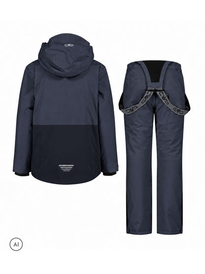 CMP Grey Colourblock Waterproof Ski Jacket And Trousers Set - image 3
