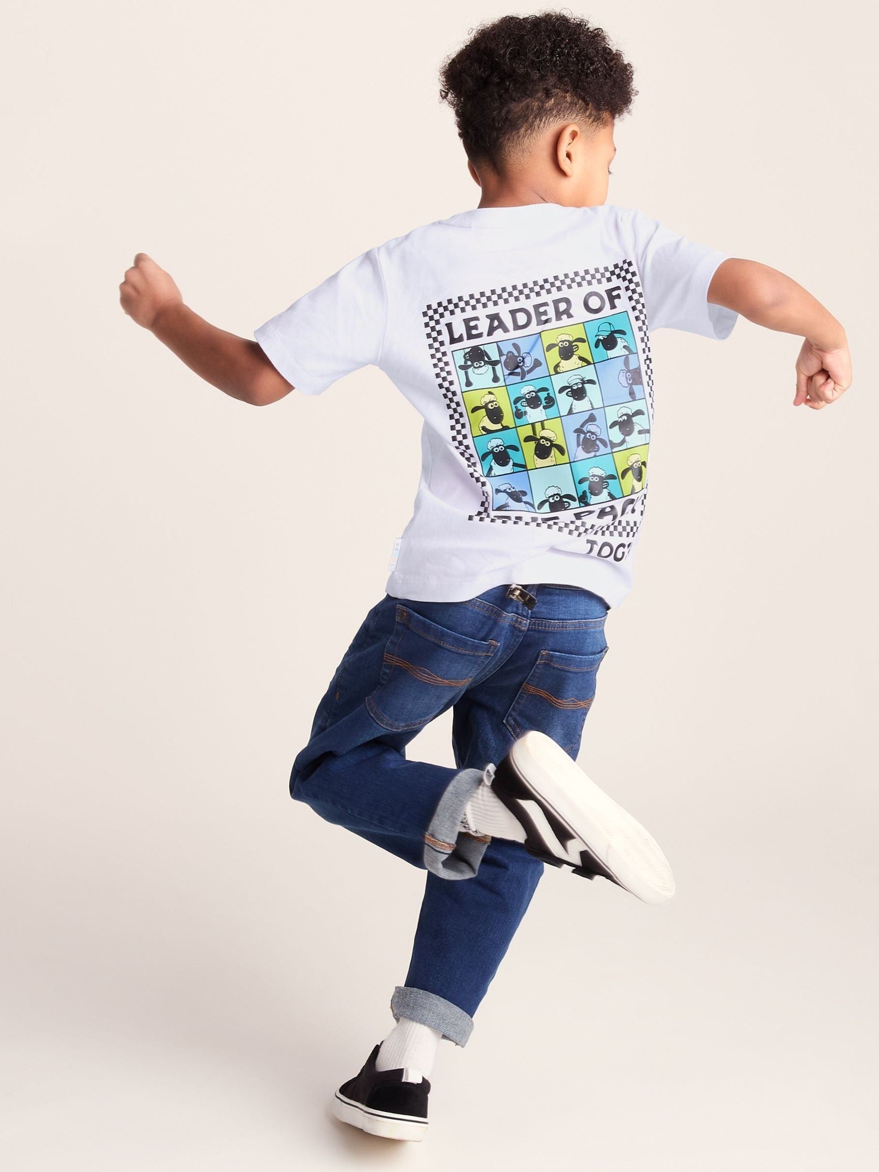 Tog 24 White/Turquoise Blue Cameroon Shaun the Sheep T-Shirt image 3