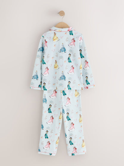 Blue Disney Princess Jersey Button Through Pyjamas (9mths-10yrs) - image 2