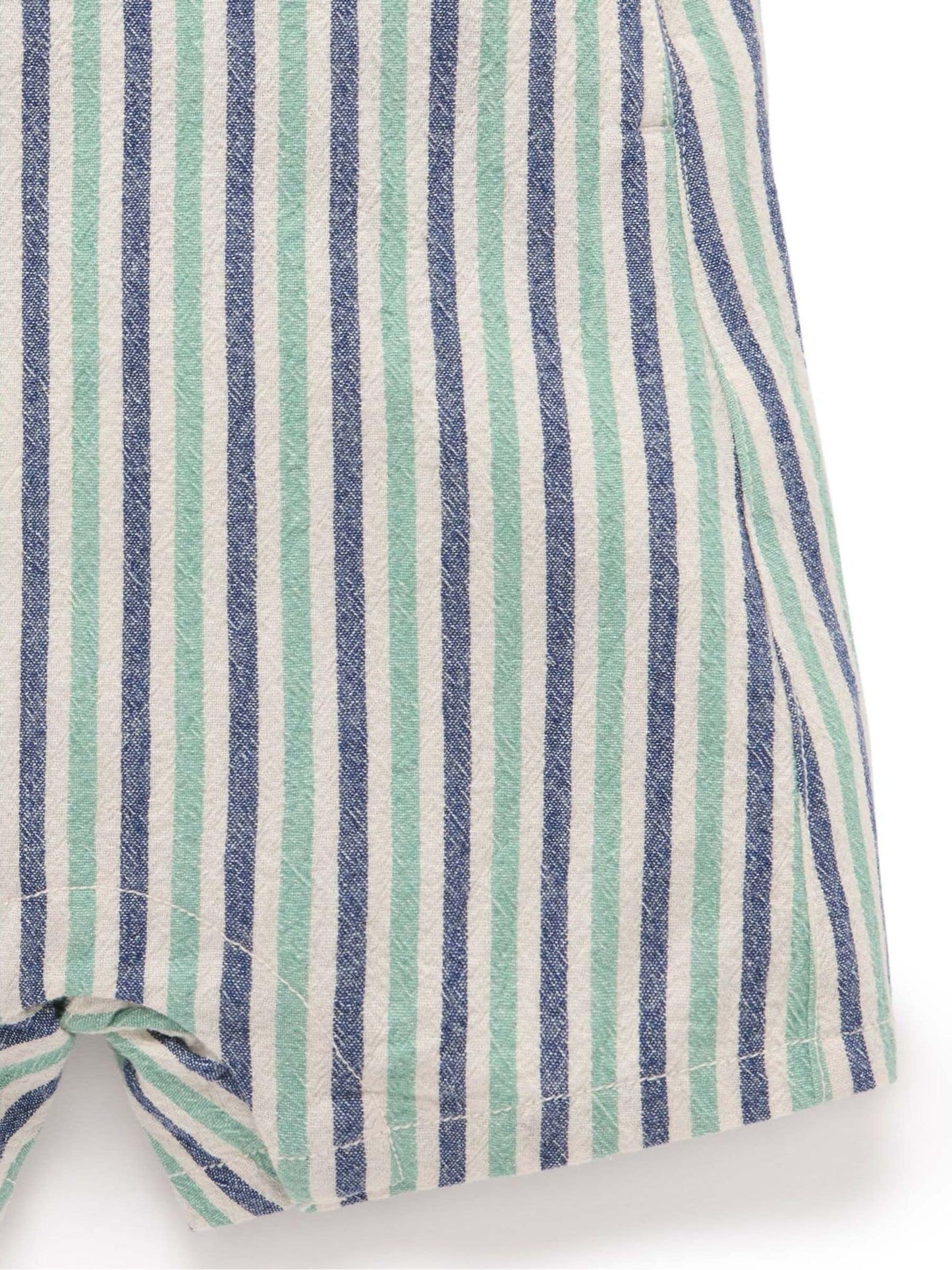 Purebaby Blue Striped Dungarees image 5
