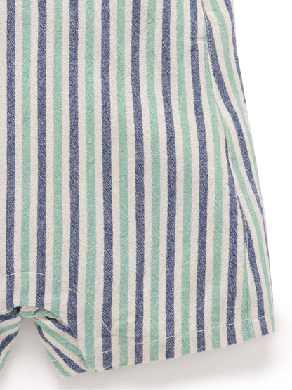 Purebaby Blue Striped Dungarees image 5