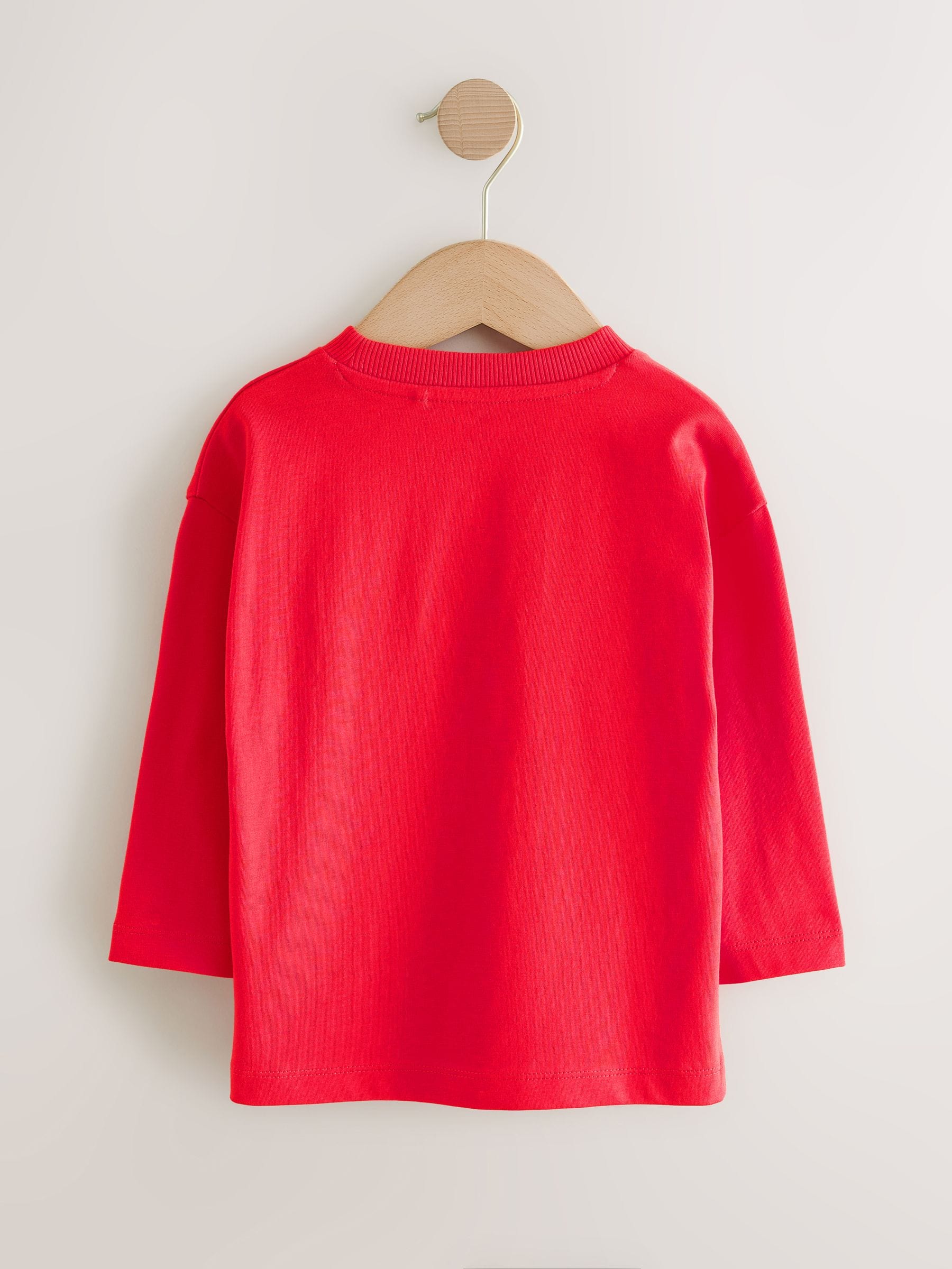 Dsiney Kidz - Bright Red Santa's Best Buddy Long Sleeve Christmas T-Shirt (3mths-7yrs) image 2