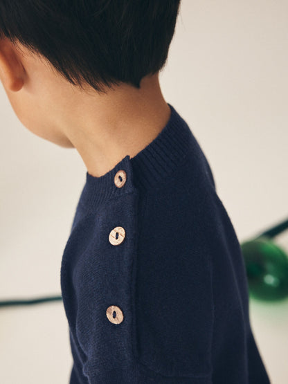 Navy Christmas Crew Neck Jumper (3mths-7yrs) - image 3
