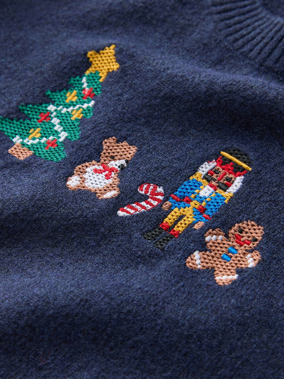 Navy Christmas Crew Neck Jumper (3mths-7yrs) - image 7