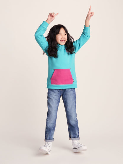 Dsiney Kidz - Tog 24 Turquoise Blue/Pink Pelibuey Kids Shaun the Sheep Hoodie image 2