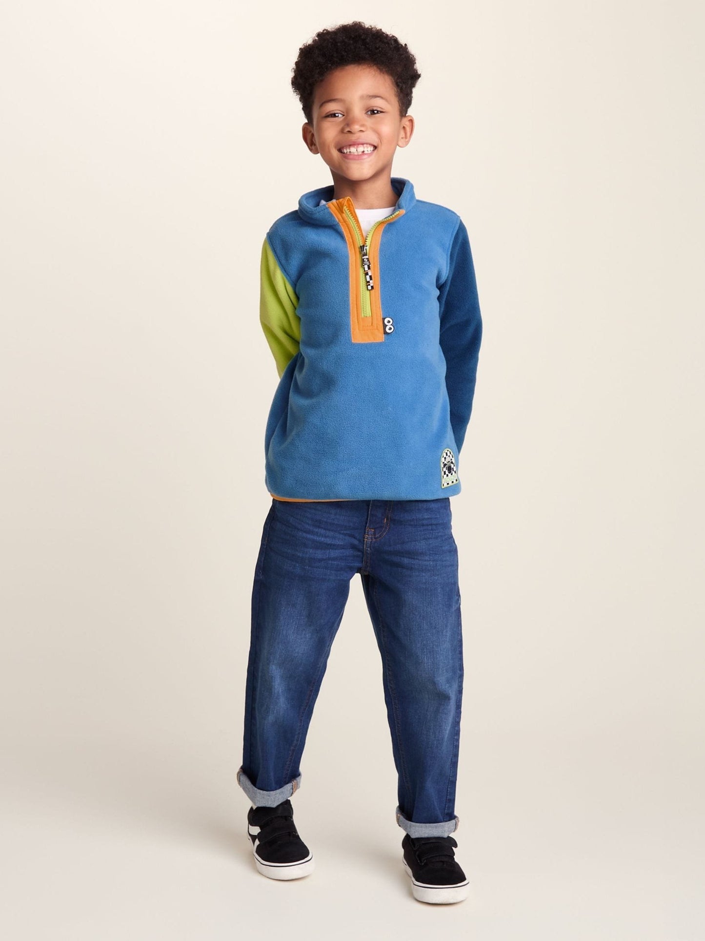 Dsiney Kidz - Tog 24 Blue Texel Kids Shaun The Sheep Zip Neck Fleece image 2