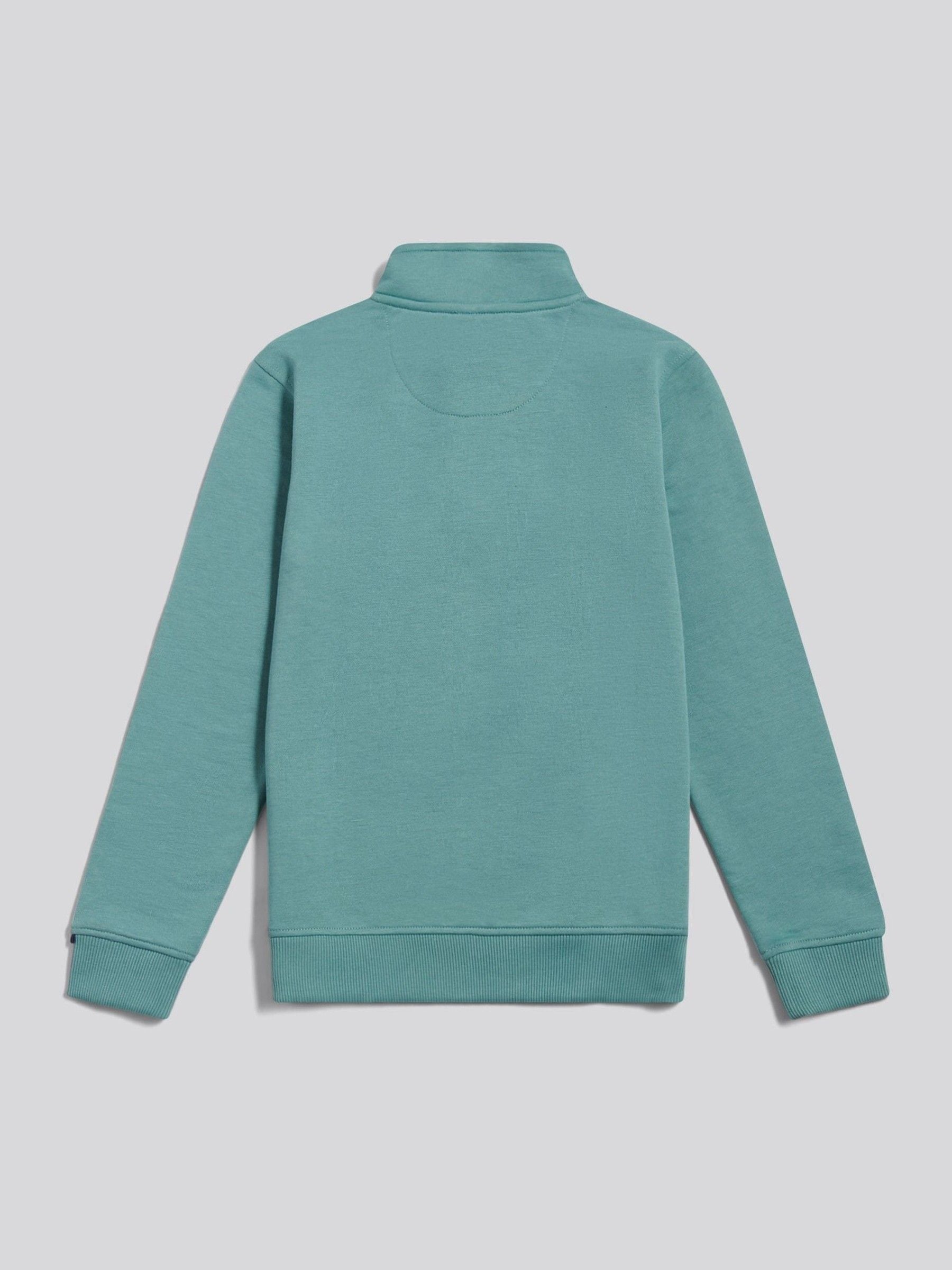 Dsiney Kidz - U.S. Polo Assn. Green Double Horsemen ¼ Zip Sweatshirt image 6
