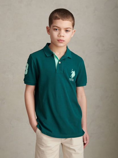 Dsiney Kidz - U.S. Polo Assn Green Player Polo Shirt image 1