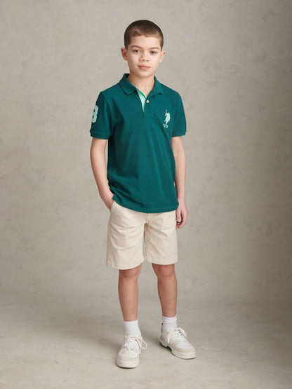 Dsiney Kidz - U.S. Polo Assn Green Player Polo Shirt image 3