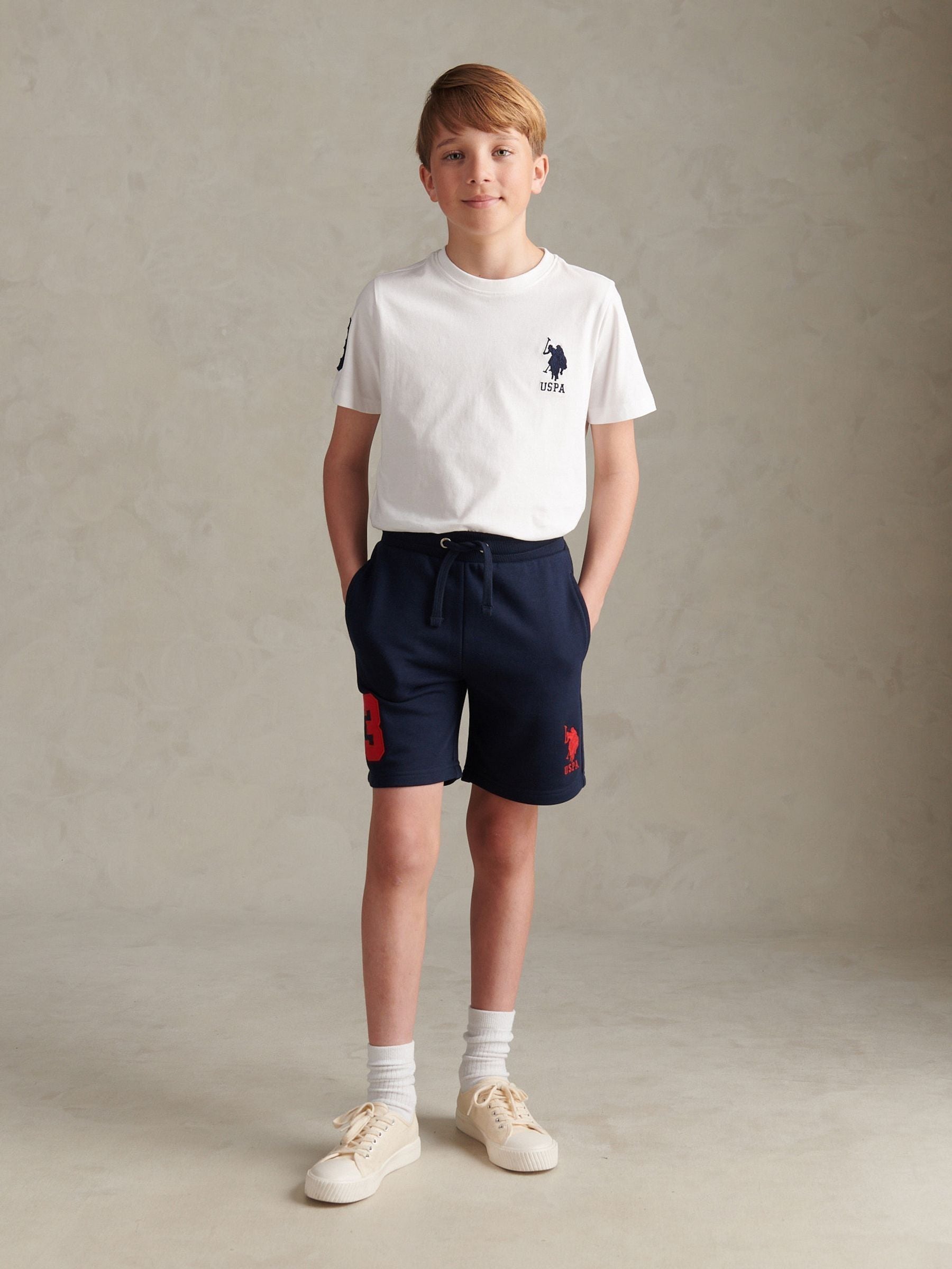 Dsiney Kidz - U.S. Polo Assn. Navy Blue Player 3 Sweat Shorts image 3