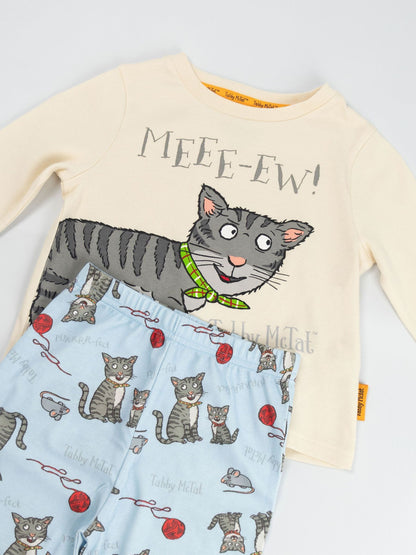 Vanilla Underground Cream Tabby McTat Long Sleeve Long Leg Pyjamas Set image 4