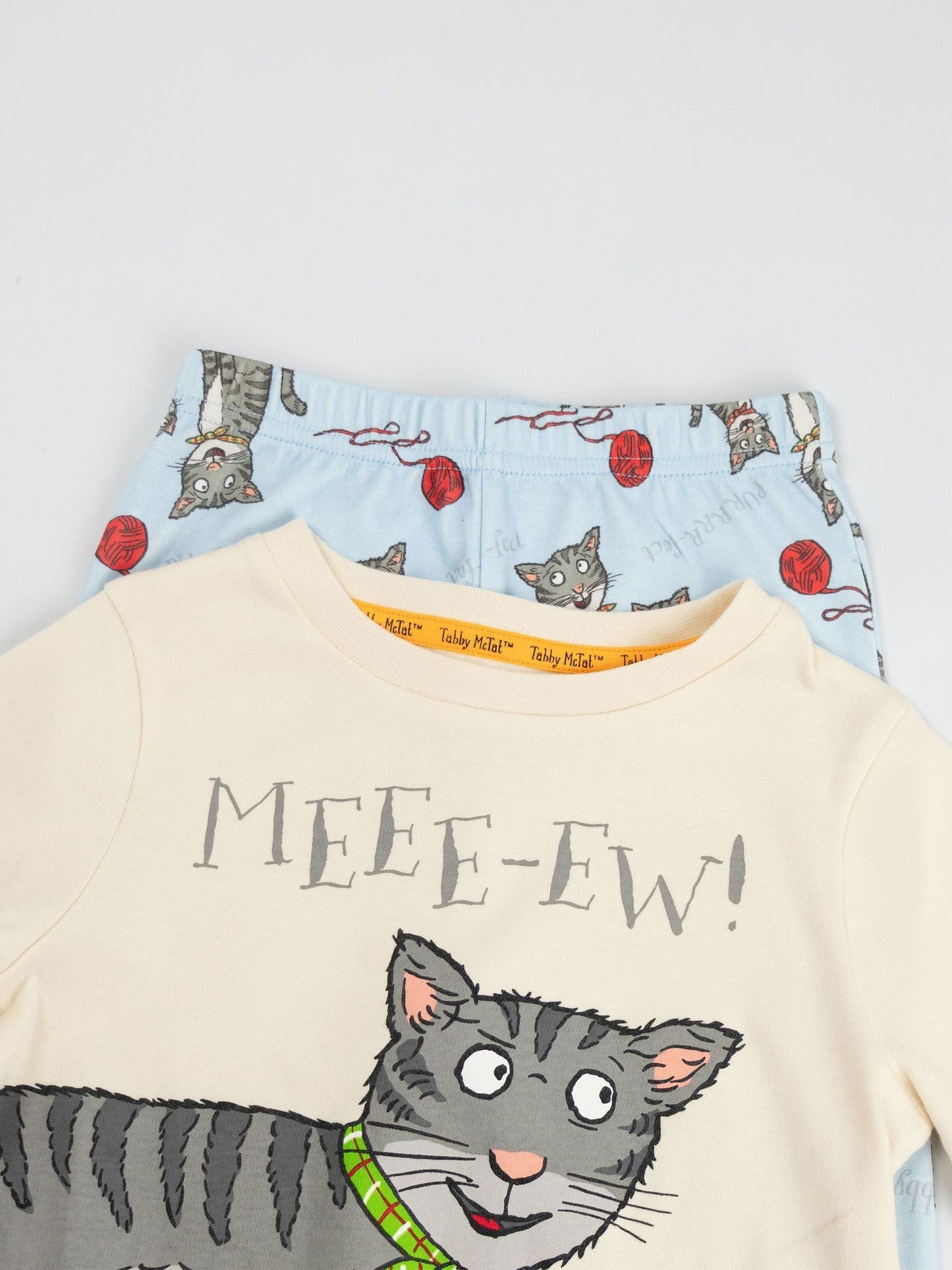 Vanilla Underground Cream Tabby McTat Long Sleeve Long Leg Pyjamas Set image 5