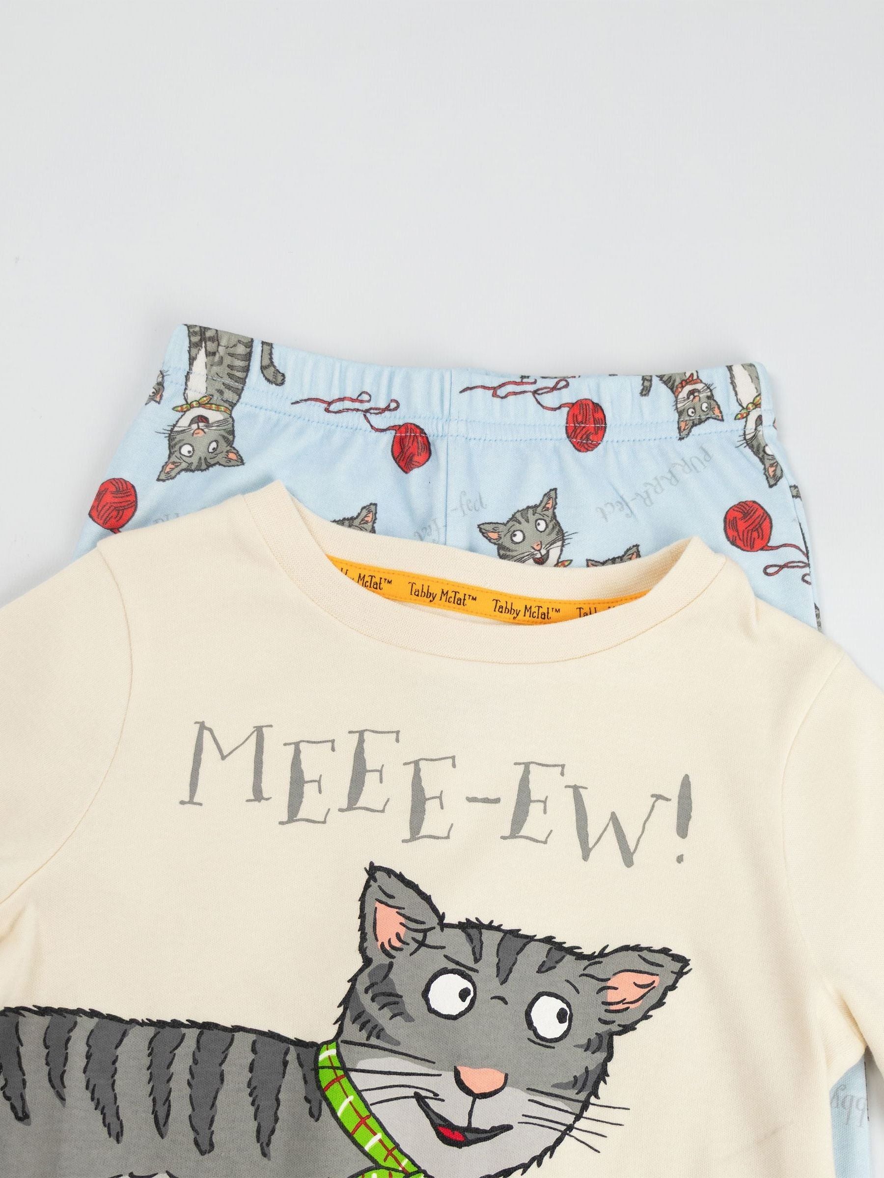 Vanilla Underground Cream Tabby McTat Long Sleeve Long Leg Pyjamas Set image 5